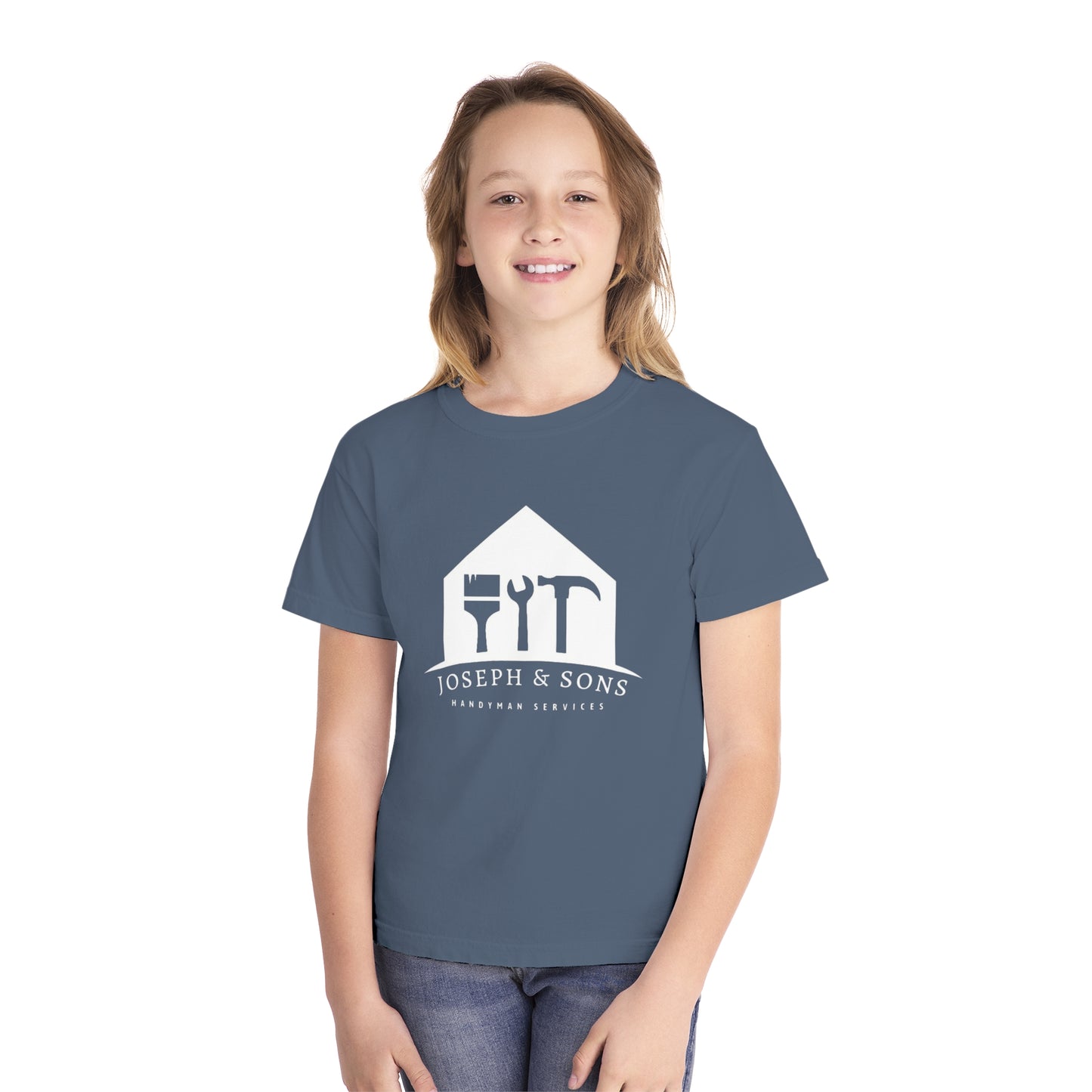 YOUTH Handyman Services Youth Midweight Tee - Perfect for DIY Enthusiasts
