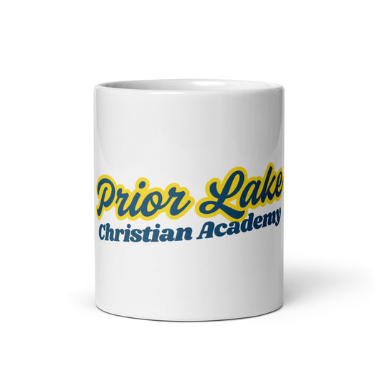 PLCA White glossy mug