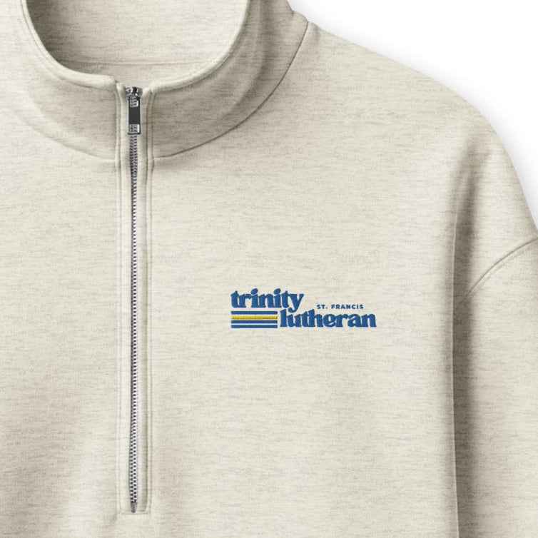 ⭐Logo Half-zip  Embroidered Premium Pullover (lights)