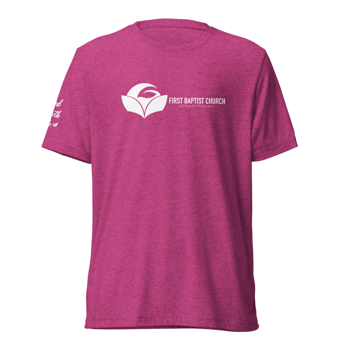 2026 FBC: Tri-Blend Word, Growth Life Shoulder Tee (2 new colors available)